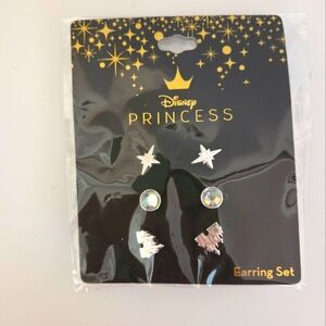 Disney Princess Star and Gem Earring Set